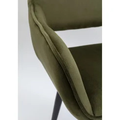 KARE Design Chaises Avec Accoudoirs|Chaise A. Acc. San Francisco Vert Fonce