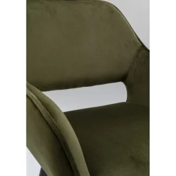KARE Design Chaises Avec Accoudoirs|Chaise A. Acc. San Francisco Vert Fonce