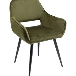 KARE Design Chaises Avec Accoudoirs|Chaise A. Acc. San Francisco Vert Fonce