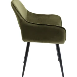 KARE Design Chaises Avec Accoudoirs|Chaise A. Acc. San Francisco Vert Fonce