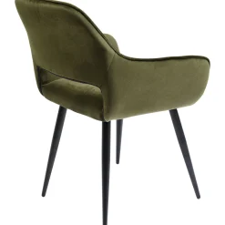 KARE Design Chaises Avec Accoudoirs|Chaise A. Acc. San Francisco Vert Fonce