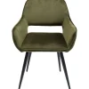 KARE Design Chaises Avec Accoudoirs|Chaise A. Acc. San Francisco Vert Fonce