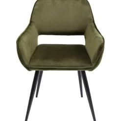 KARE Design Chaises Avec Accoudoirs|Chaise A. Acc. San Francisco Vert Fonce