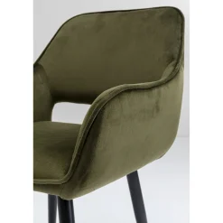 KARE Design Chaises Avec Accoudoirs|Chaise A. Acc. San Francisco Vert Fonce