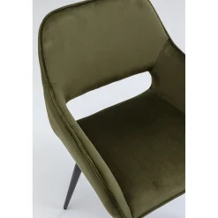 KARE Design Chaises Avec Accoudoirs|Chaise A. Acc. San Francisco Vert Fonce