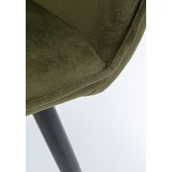 KARE Design Chaises Avec Accoudoirs|Chaise A. Acc. San Francisco Vert Fonce