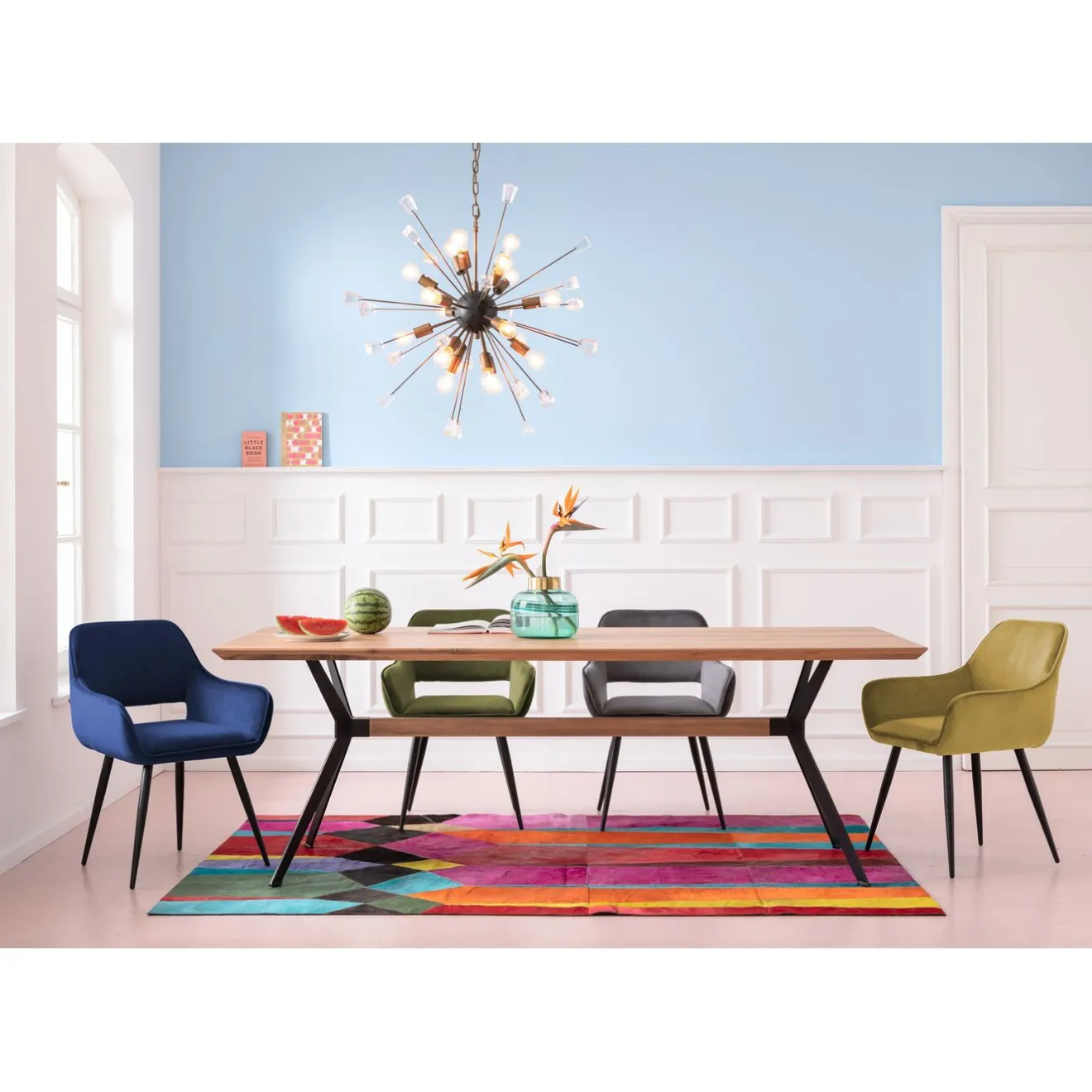 KARE Design Chaises Avec Accoudoirs|Chaise A. Acc. San Francisco Bleu