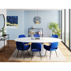 KARE Design Chaises Avec Accoudoirs|Chaise A. Acc. San Francisco Bleu
