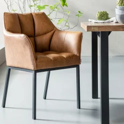 KARE Design Chaises Avec Accoudoirs|Chaise A. Acc. Thinktank Marron
