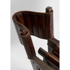 KARE Design Chaises Avec Accoudoirs|Chaise A. Acc. Twist Cuir Marron