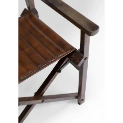 KARE Design Chaises Avec Accoudoirs|Chaise A. Acc. Twist Cuir Marron