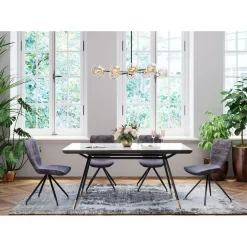 KARE Design Chaises|Chaise Butterfly Gris Fonce