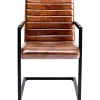 KARE Design Chaises Cantilever|Chaise Cantilever Lola Cuir Marron