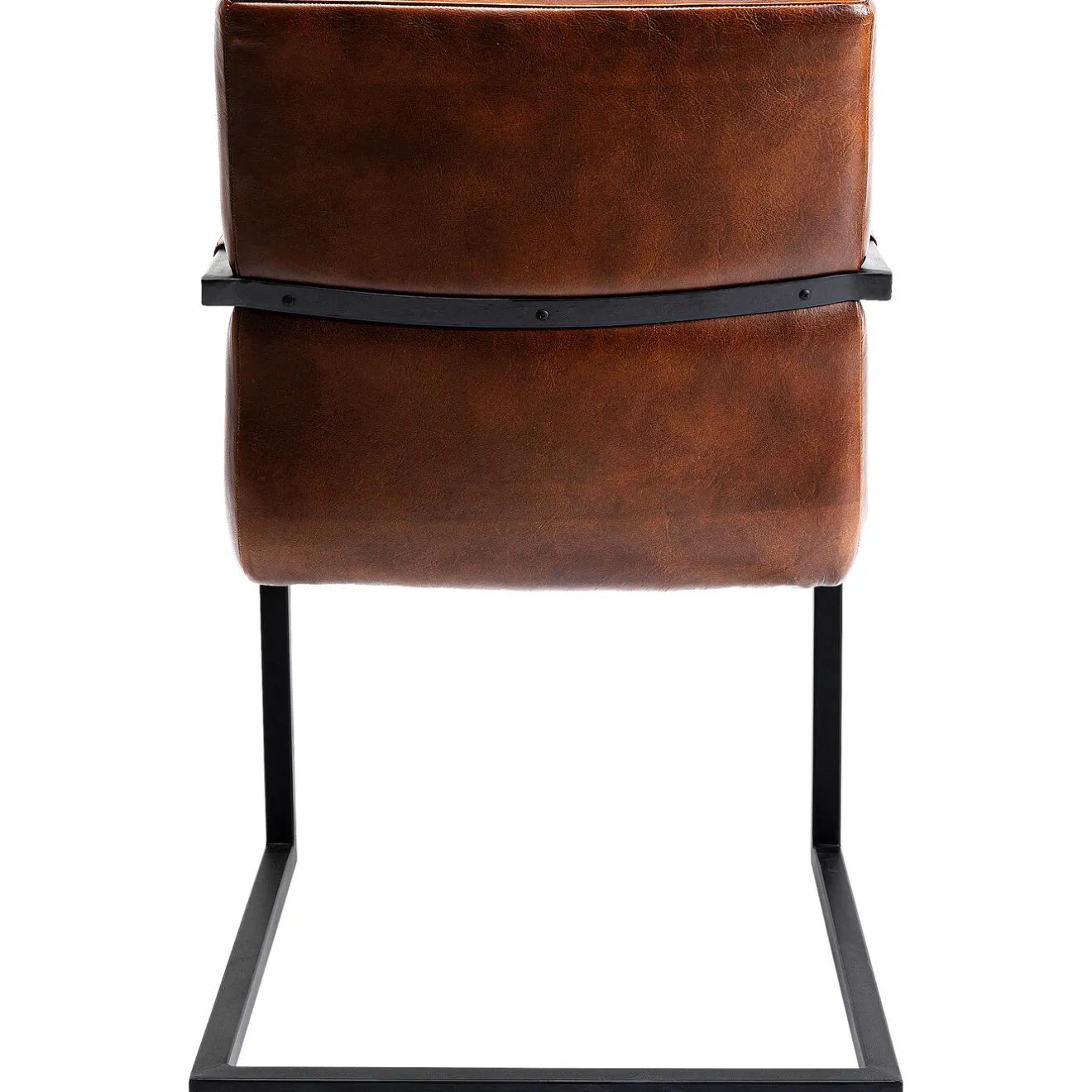 KARE Design Chaises Cantilever|Chaise Cantilever Lola Cuir Marron