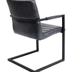 KARE Design Chaises Cantilever|Chaise Cantilever Lola Cuir Gris