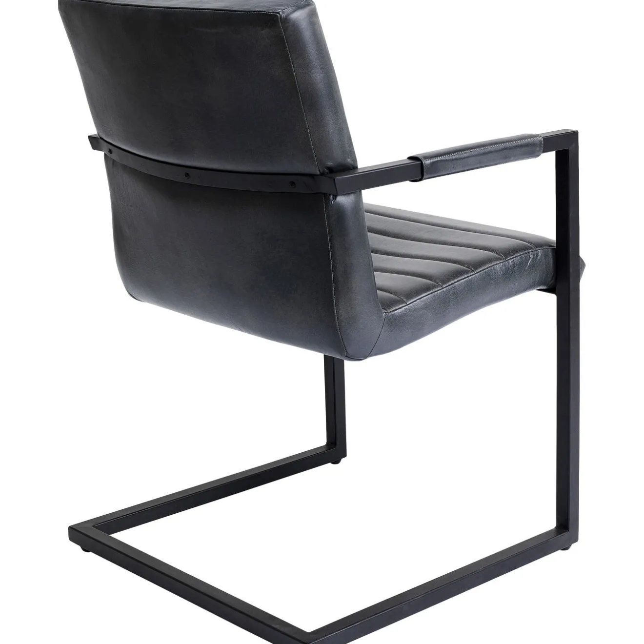 KARE Design Chaises Cantilever|Chaise Cantilever Lola Cuir Gris