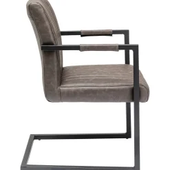 KARE Design Chaises Cantilever|Chaise Cantilever Thamos Marron