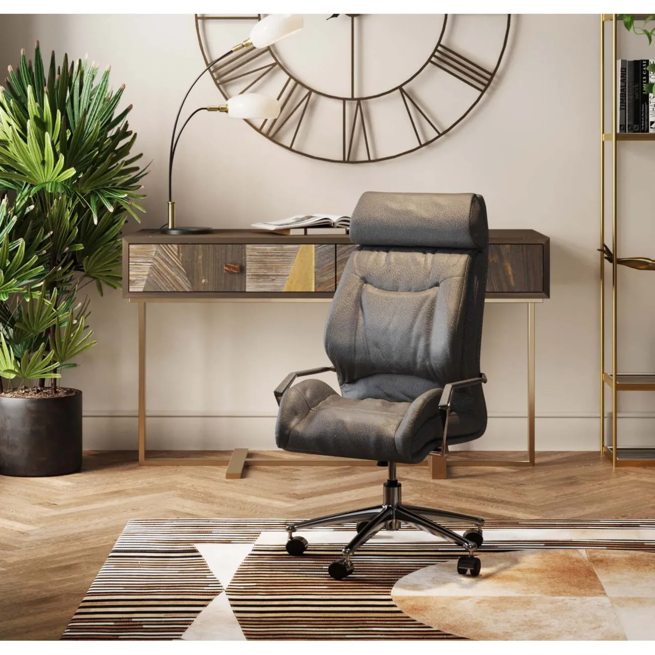 KARE Design Chaise De Bureau|Chaise De Bureau Bureau Gris