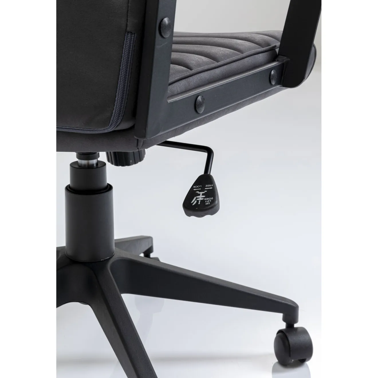 KARE Design Chaise De Bureau|Chaise De Bureau Labora Noir Haut Dossier