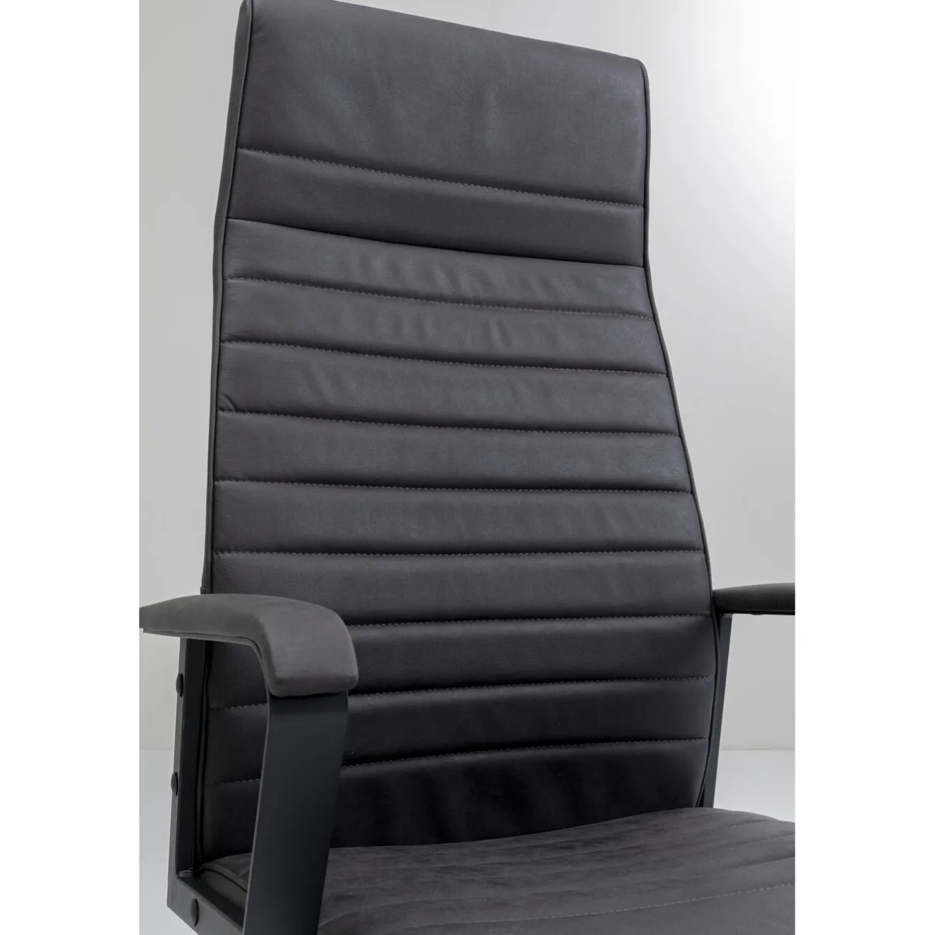 KARE Design Chaise De Bureau|Chaise De Bureau Labora Noir Haut Dossier