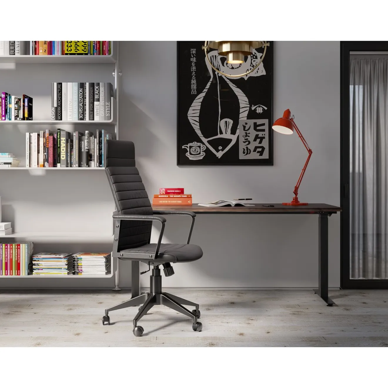 KARE Design Chaise De Bureau|Chaise De Bureau Labora Noir Haut Dossier