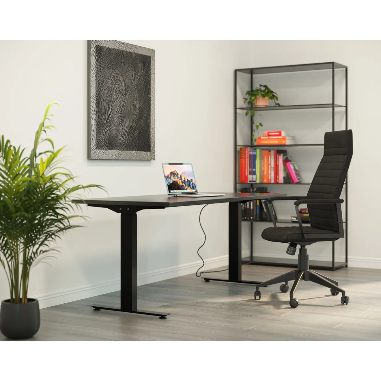 KARE Design Chaise De Bureau|Chaise De Bureau Labora Noir Haut Dossier