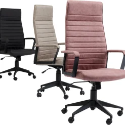 KARE Design Chaise De Bureau|Chaise De Bureau Labora Noir Haut Dossier