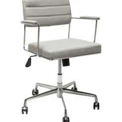 KARE Design Chaise De Bureau|Chaise De Bureau Pivotante Dottore Gris
