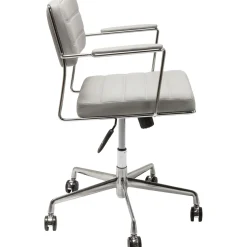 KARE Design Chaise De Bureau|Chaise De Bureau Pivotante Dottore Gris