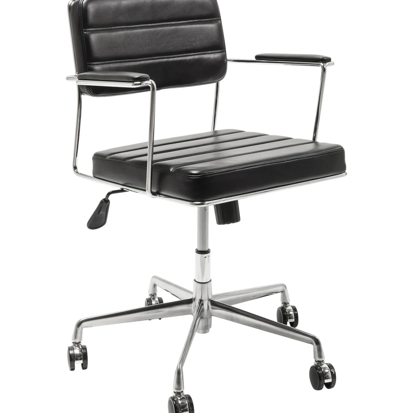 KARE Design Chaise De Bureau|Chaise De Bureau Pivotante Dottore Noir