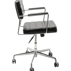 KARE Design Chaise De Bureau|Chaise De Bureau Pivotante Dottore Noir