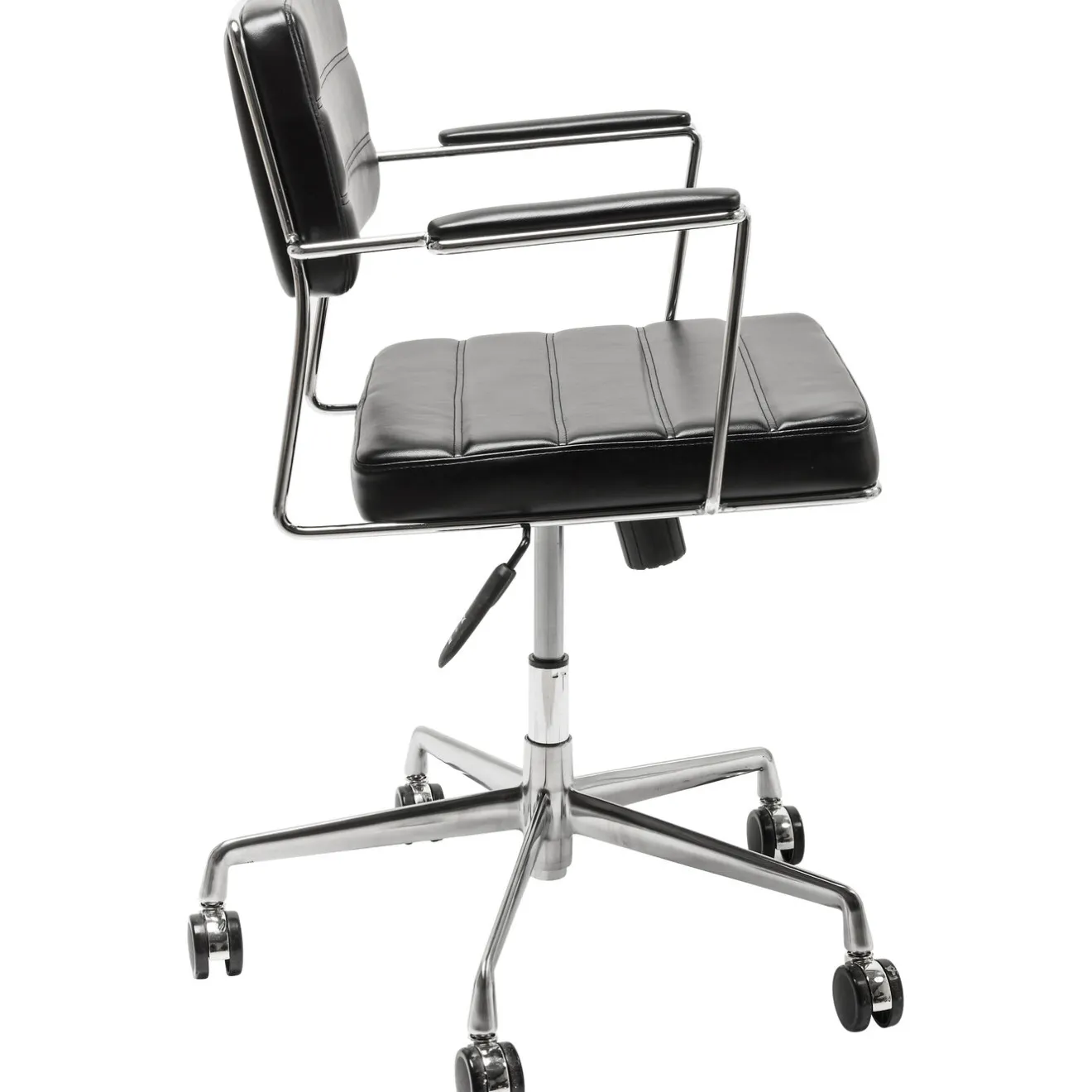 KARE Design Chaise De Bureau|Chaise De Bureau Pivotante Dottore Noir