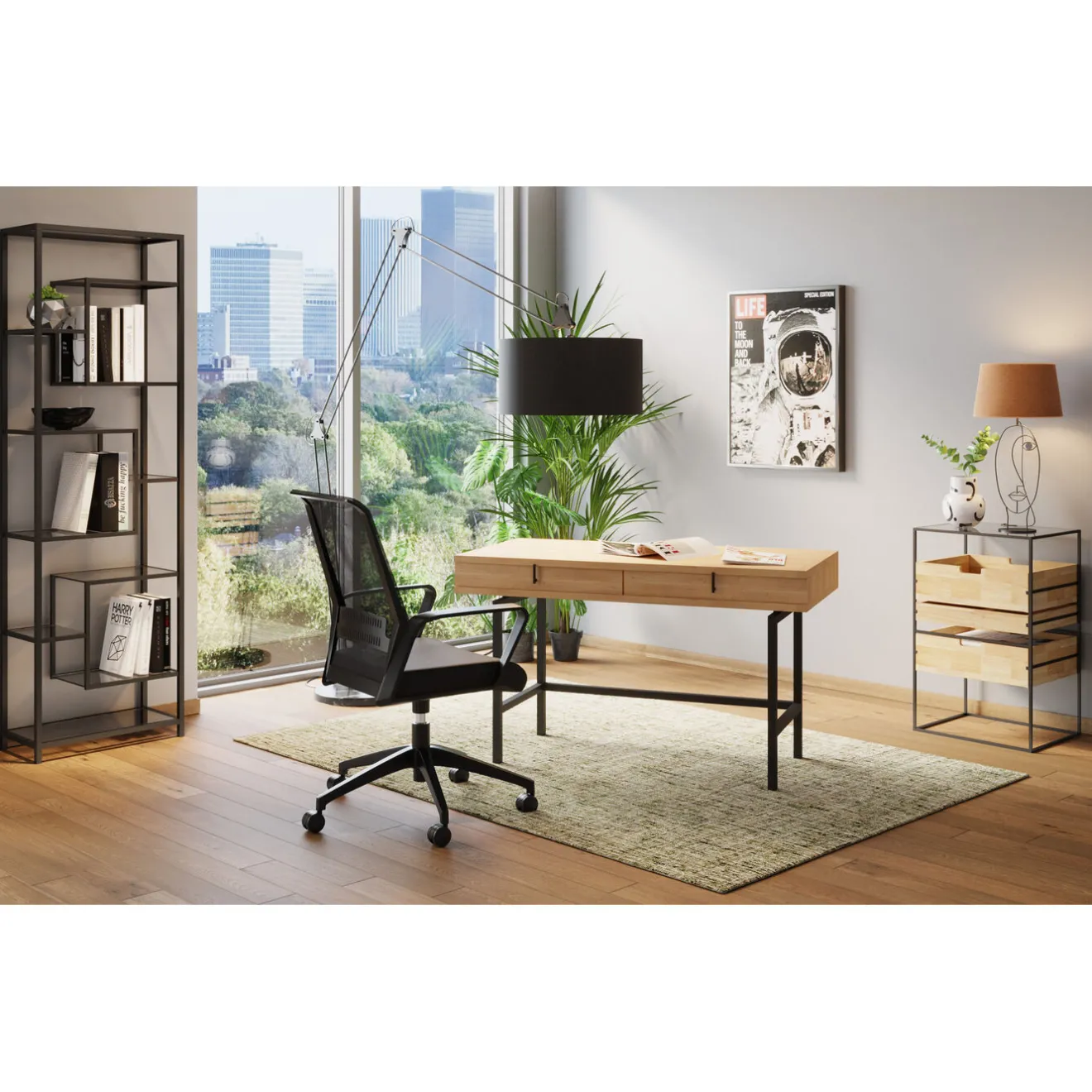KARE Design Chaise De Bureau|Chaise De Bureau Pivotante Max Noir