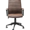 KARE Design Chaise De Bureau|Chaise De Bureau Pivotante Labora Marron