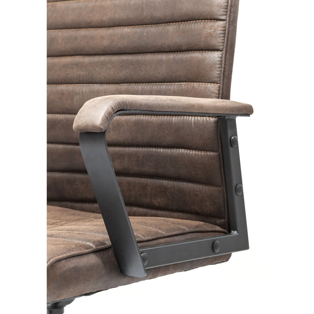 KARE Design Chaise De Bureau|Chaise De Bureau Pivotante Labora Marron