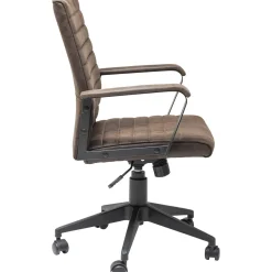 KARE Design Chaise De Bureau|Chaise De Bureau Pivotante Labora Marron