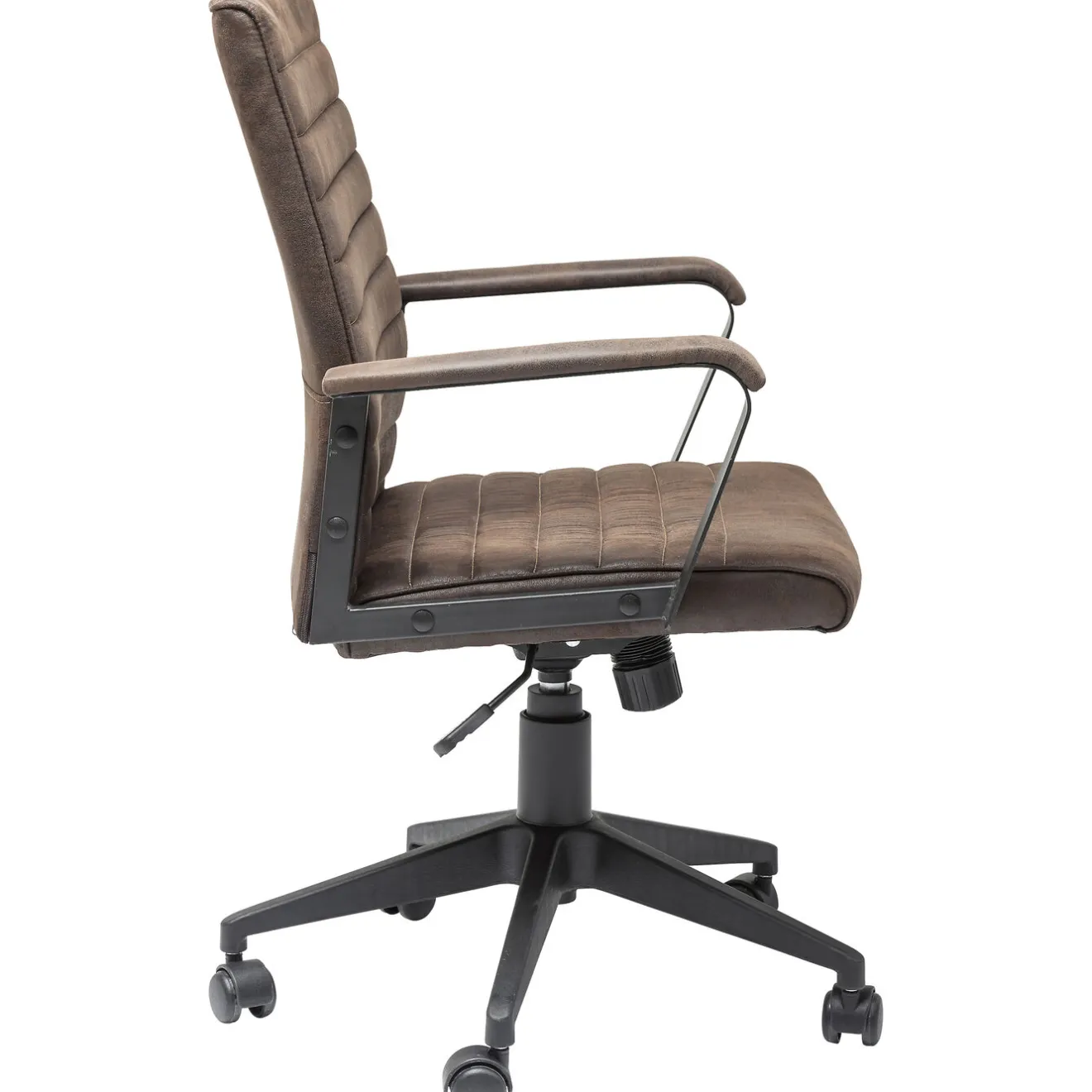 KARE Design Chaise De Bureau|Chaise De Bureau Pivotante Labora Marron