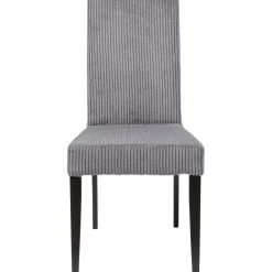 KARE Design Chaises|Chaise Econo Velours Cotele Gris