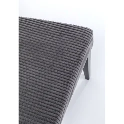 KARE Design Chaises|Chaise Econo Velours Cotele Gris