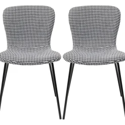 KARE Design Chaises|Chaise Gerda Noir Et Blanc (2/Set)