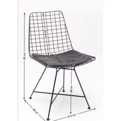 KARE Design Chaises|Chaise Grid Noir