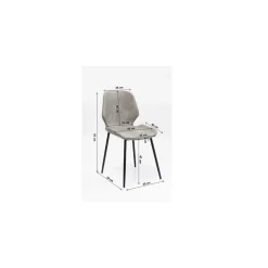 KARE Design Chaises|Chaise Honey Moon Gris