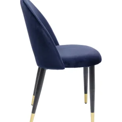 KARE Design Chaises|Chaise Iris Velours Bleu (2/Set)