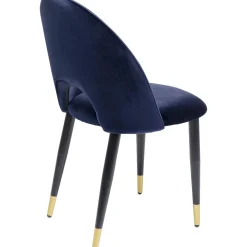 KARE Design Chaises|Chaise Iris Velours Bleu (2/Set)