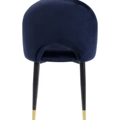 KARE Design Chaises|Chaise Iris Velours Bleu (2/Set)