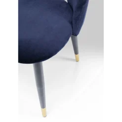 KARE Design Chaises|Chaise Iris Velours Bleu (2/Set)