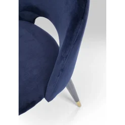 KARE Design Chaises|Chaise Iris Velours Bleu (2/Set)