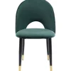 KARE Design Chaises|Chaise Iris Velours Vert