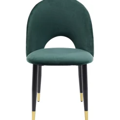 KARE Design Chaises|Chaise Iris Velours Vert