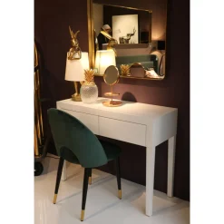 KARE Design Chaises|Chaise Iris Velours Vert